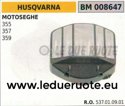 537010901 FILTRO ARIA completo MOTOSEGA HUSQVARNA 355 357 359