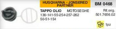 TAPPO OLIO MOTOSEGA HUSQVARNA JONSERED PARTNER 136 141 55 254 257 272