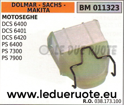 038173100 FILTRO ARIA COMPLETO MOTOSEGA DOLMAR SACHS MAKITA DCS 6400 6