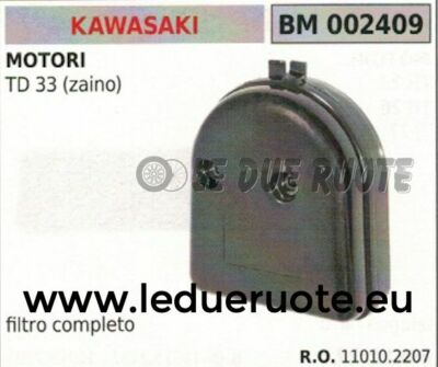 110102207 FILTRO ARIA COMPLETO DECESPUGLIATORE KAWASAKI TD33 TD 33 SPA