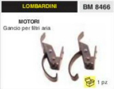 GANCI PER FILTRO ARIA MOTORE LOMBARDINI clip in ferro