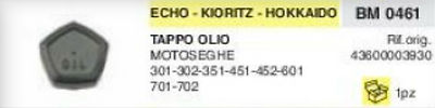 TAPPO MISCELA MOTOSEGA ECHO KIORITZ HOKKAIDO 301 302 351 451 452 601 7