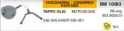 503.9039.01 TAPPO OLIO MOTOSEGA HUSQVARNA JONSERED PARTNER 340 345 346