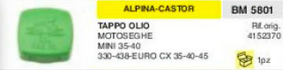 4152370 TAPPO OLIO MOTOSEGA APLINA CASTOR MINI 35 40 3330 438 EURO CX