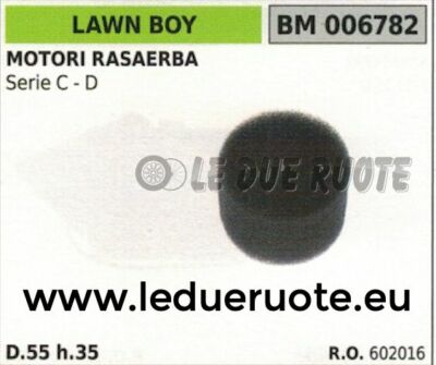 602016 SPUGNA FILTRO ARIA RASAERBA tosaerba LAWN BOY MOTORE SERIE C D