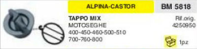 4250950 TAPPO MISCELA MOTOSEGA APLINA CASTOR 400 450 460 500 510 700 7