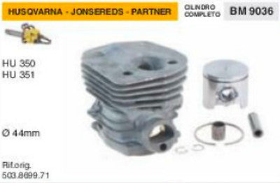 503.8699.71 CILINDRO E PISTONE MOTOSEGA HUSQVARNA JONSEREDS HU 350 351