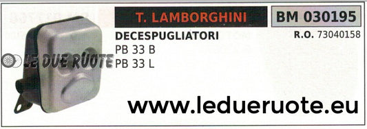 73040158 MARMITTA SCARICO SILENZIATORE DECESPUGLIATORE LAMBORGHINI PB 33B 33L
