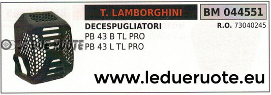 73040245 RIPARO MARMITTA SCARICO DECESPUGLIATORE LAMBORGHINI PB 43B 43L TL PRO