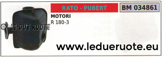 MARMITTA SCARICO SILENZIATORE MOTORE RATO PUBERT R 180-3