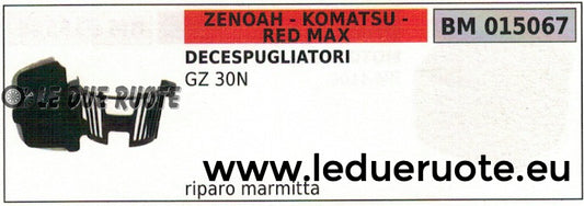RIPARO PROTEZIONE MARMITTA SCARICO DECESPUGLIATORE ZENOAH KOMATSU RED MAX GZ 30N