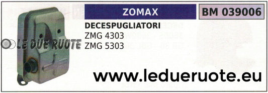 MARMITTA SCARICO SILENZIATORE DECESPUGLIATORE ZOMAX ZMG 4303 5303
