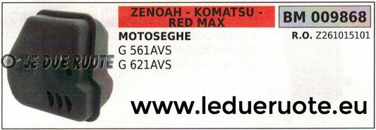 Z261015101 MARMITTA SCARICO MOTOSEGA ZENOAH KOMATSU RED MAX G 561AVS 621AVS