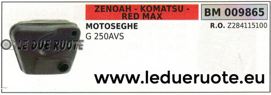 Z284115100 MARMITTA SCARICO SILENZIATOR MOTOSEGA ZENOAH KOMATSU REDMAX G 250 AVS