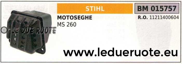 11211400604 MARMITTA SCARICO SILENZIATORE MOTOSEGA STIHL MS 260