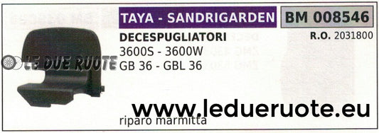 2031800 RIPARO SUPPORTO MARMITTA SCARICO DECESPUGLIATORE TAYA SANDRIGARDEN 36