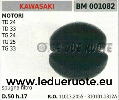 310101131 SPUGNA FILTRO ARIA DECESPUGLIATORE KAWASAKI TD 24 33 TG 24 25 33 50x17