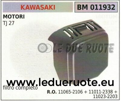 110652106 FILTRO ARIA COMPLETO DECESPUGLIATORE MOTORE KAWASAKI TJ 27