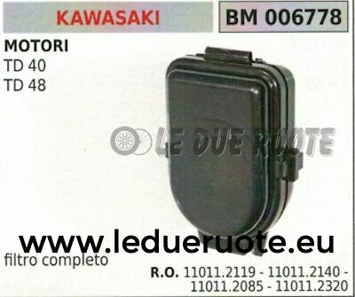 110112085 FILTRO ARIA COMPLETO DECESPUGLIATORE KAWASAKI TD40 TD48 TD 40 48