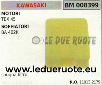 110132179 SPUGNA FILTRO ARIA MOTORE KAWASAKI TEX 45 SOFFIATORE BA 402K