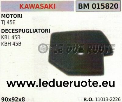 110132226 SPUGNA FILTRO ARIA DECESPUGLIATORE KAWASAKI TJ 45E KBL KBH 45B 90x92