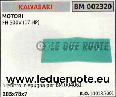 110137001 SPUGNA FILTRO ARIA MOTOR KAWASAKI FH 451V 500V 17HP 531V 185x78x7