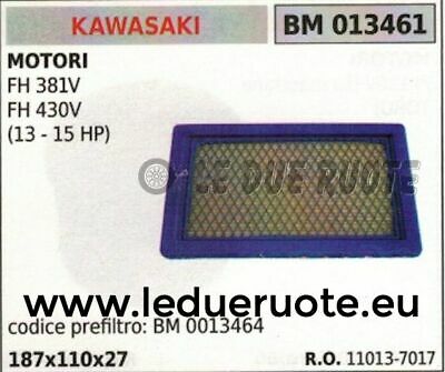 110137017 FILTRO ARIA COMPLETO MOTORE KAWASAKI FH 381V 430V 13HP 15HP 187x110x27