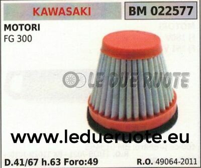 490642011 FILTRO ARIA COMPLETO MOTORE KAWASAKI FG 300 41/67x63x49