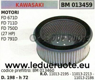 110132186 FILTRO ARIA MOTORE KAWASAKI FD 671D 711D 750D 791D 27HP 198x72