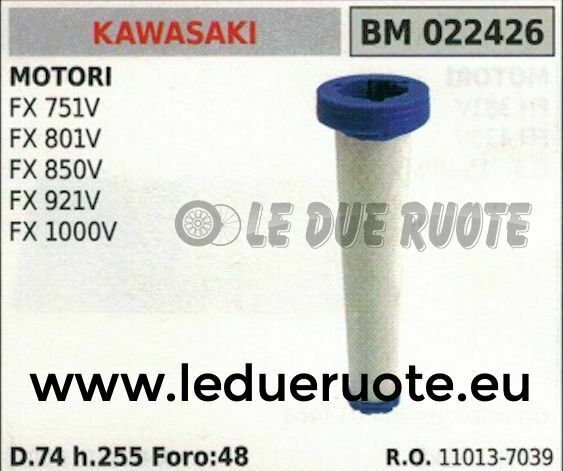 110137039 FILTRO ARIA RASAERBA TOSAERBA MOTORE KAWASAKI FX 850V 801V 74x255x48