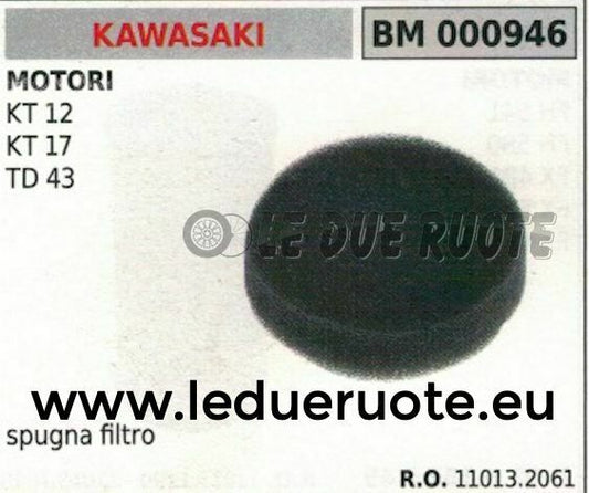 110132061 SPUGNA FILTRO ARIA MOTORE KAWASAKI KT 12 17 TD 43