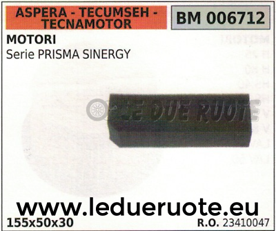 23410047 FILTRO ARIA ASPERA TECUMSEH TECNAMOTOR SINERGY PRISMA 155x50x30