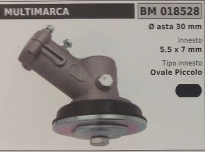 COPPIA CONICA UNIVERSALE standard DECESPUGLIATORE CON ASTA Ø 30 OVALE 5.5 x 7 mm