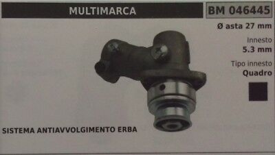 COPPIA CONICA UNIVERSALE standard DECESPUGLIATORE CON ASTA Ø 27 QUADRO 5.3 mm