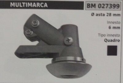 COPPIA CONICA UNIVERSALE standard DECESPUGLIATORE CON ASTA Ø 28 QUADRATO 6 mm