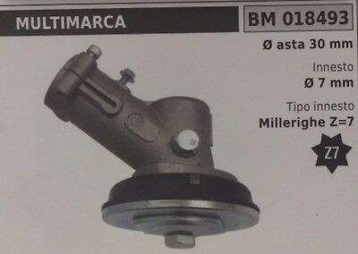 COPPIA CONICA UNIVERSALE standard DECESPUGLIATORE CON ASTA Ø 30 MILLERIGHE Z 7