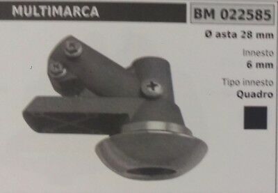 COPPIA CONICA UNIVERSALE standard DECESPUGLIATORE CON ASTA Ø 28 QUADRO 6 mm