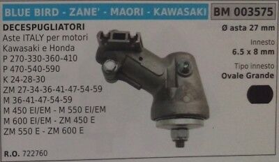 COPPIA CONICA DECESPUGLIATORE MAORI KAWASAKI BLUE BIRD ZANE ASTA Ø 27 OVALE 6.5