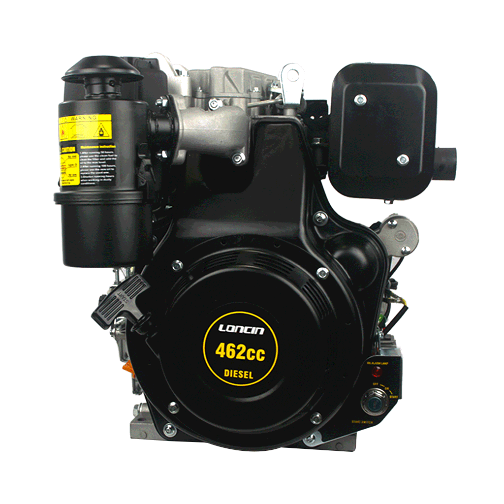 Motore completo Diesel LONCIN D460FC, albero orizzontale conico 18/23 x 30 mm