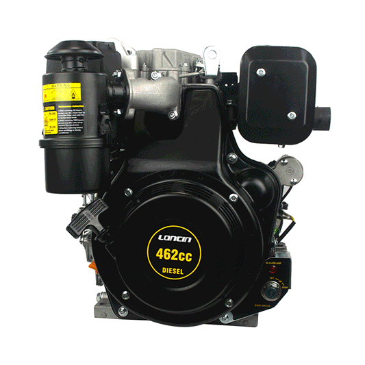 Motore completo Diesel LONCIN D460FC, albero orizzontale conico 18/23 x 30 mm