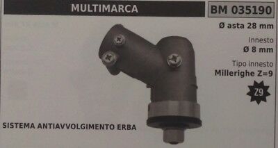 COPPIA CONICA UNIVERSALE standard DECESPUGLIATORE CON ASTA Ø 28 MILLERIGHE Z-9