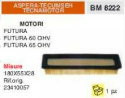 23410057 FILTRO ARIA ASPERA TECUMSEH TECNAMOTOR FUTURA 60 65 180x55x28