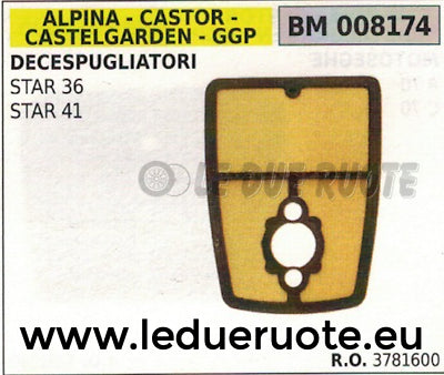 3781600 FILTRO ARIA DECESPUGLIATORE ALPINA CASTOR CASTELGARDEN STAR 36 41