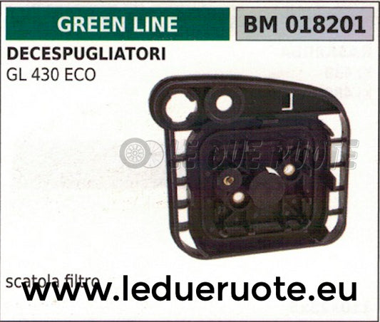 SCATOLA SUPPORTO FILTRO ARIA DECESPUGLIATORE GREENLINE GREENCUT GL 430 ECO