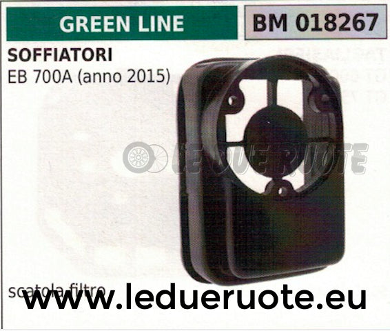 SCATOLA SUPPORTO FILTRO ARIA SOFFIATORE GREENLINE GREENCUT EB 700A 2015