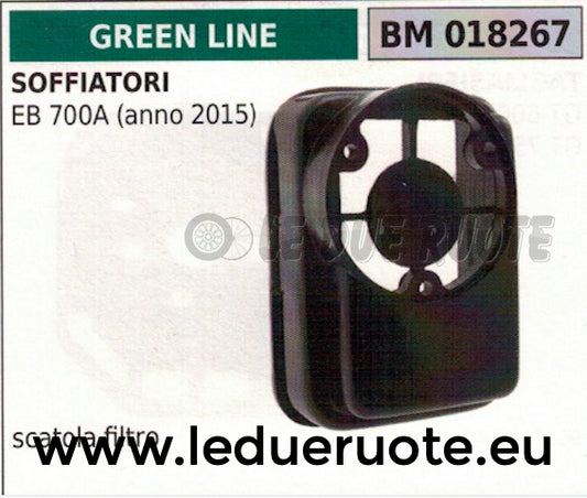 SCATOLA SUPPORTO FILTRO ARIA SOFFIATORE GREENLINE GREENCUT EB 700A 2015