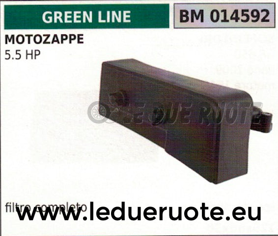 FILTRO ARIA COMPLETO MOTOZAPPA MOTORE CINESE GREENLINE GREENCUT 5.5 HP