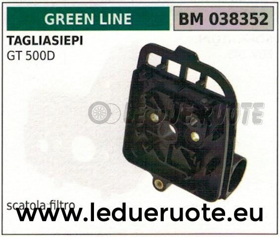 SCATOLA FILTRO ARIA TAGLIASIEPE TOSASIEPI SIEPI GREENLINE GREENCUT GT 500D