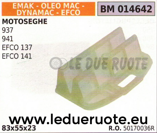 50170036R FILTRO ARIA MOTOSEGA EFCO 137 141 DYNAMAC EMAK OLEO MAC 937 941