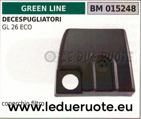 COPERCHIO SCATOLA FILTRO ARIA DECESPUGLIATORE GREENLINE GREENCUT GL 26 ECO